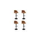 4x Bar Stool Swivel Gas Lift PU