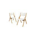 Dining Chairs Foldable Pu Beige
