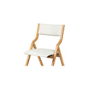 Dining Chairs Foldable Pu Beige