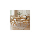 Dining Chairs Foldable Pu Beige