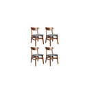 4X Dining Chairs Kitchen Chair Rubber Wood