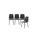 4X Dining Chairs Kitchen Velvet