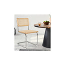 6X Woven Real Rattan Chair Dining Chairs