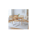 4X Woven Real Rattan Chair Dining Chairs