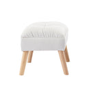 Accent Ottoman Chair Footstool Cream
