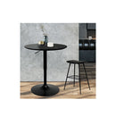 Bar Table Swivel Gas Lift Counter Black