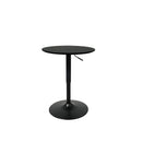 Bar Table Swivel Gas Lift Counter Black