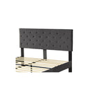 Bed Frame Double Size Mattress Grey