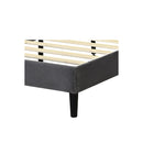 Bed Frame Double Size Mattress Grey