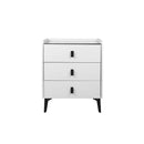 Bedside Table Led Lights Storage Drawers