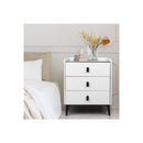Bedside Table Led Lights Storage Drawers