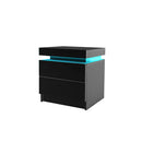 Bedside Tables Rgb Led 2 Drawers