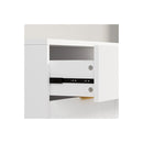 White Gold Buffet Sideboard Storage Cabinet