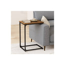 C Shaped End Table Side Sofa Coffee Wood