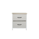 Chest Of 2 Drawers Bedside Table Beige