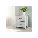 Chest Of 2 Drawers Bedside Table Beige