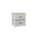 Chest Of 2 Drawers Bedside Table Beige