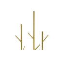 Coat Rack Clothes Stand 8 Hook Organiser Gold