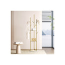 Coat Rack Clothes Stand 8 Hook Organiser Gold