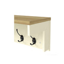 Coat Rack Wall Mounted Shelf 7 Double Hooks Storage