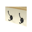 Coat Rack Wall Mounted Shelf 7 Double Hooks Storage