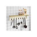 Coat Rack Wall Mounted Shelf 7 Double Hooks Storage