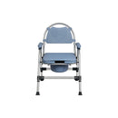 Commode Chair Adjustable Bedside Seat Blue