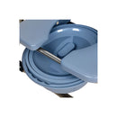 Commode Chair Adjustable Bedside Seat Blue