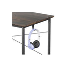 Computer Desk Study Table Storage Brown