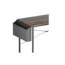 Computer Desk Study Table Storage Brown