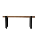 2X Dining Bench Chairs Wooden