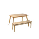 Dining Sets 1 Table And 1 Bench Chair Natural