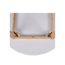 Dining Table Round Rubberwood Base White