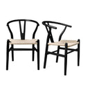 Dining Chairs Wooden Hans Black