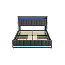 Metal Bed Frame 4 Bed Drawers 2 Usb Ports And 2 Outlets Grey