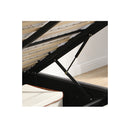 Bed Frame Gas Lift Led Light Grey