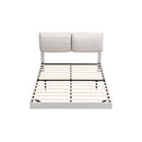 Floating Steel Bed Frame Rgb Led Light White