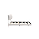 Floating Steel Bed Frame Rgb Led Light White