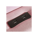 Floating Velvet Steel Bed Frame Rgb Led Light Pink