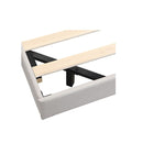 Floating Steel Bed Frame Rgb Led Light White