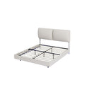 Floating Steel Bed Frame Rgb Led Light White