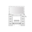 Dressing Table Led Makeup Mirror Stool Set Vanity 10 Drawers
