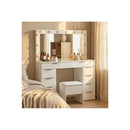 Dressing Table Led Makeup Mirror Stool Set Vanity 10 Drawers