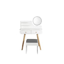 Dressing Table Stool Led Mirror White