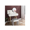 Dressing Table Stool Led Mirror White