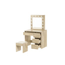 Dressing Table Stool Set Makeup Mirror Led