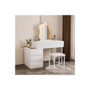 Dressing Table Stool Set With Mirror Led White