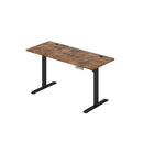 Electric Standing Desk Height Adjustable 140Cm Vintage Oak