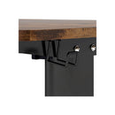 Electric Standing Desk Height Adjustable 90Cm Brown