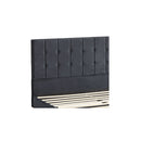 Fabric Bed Frame Double Mattress Grey